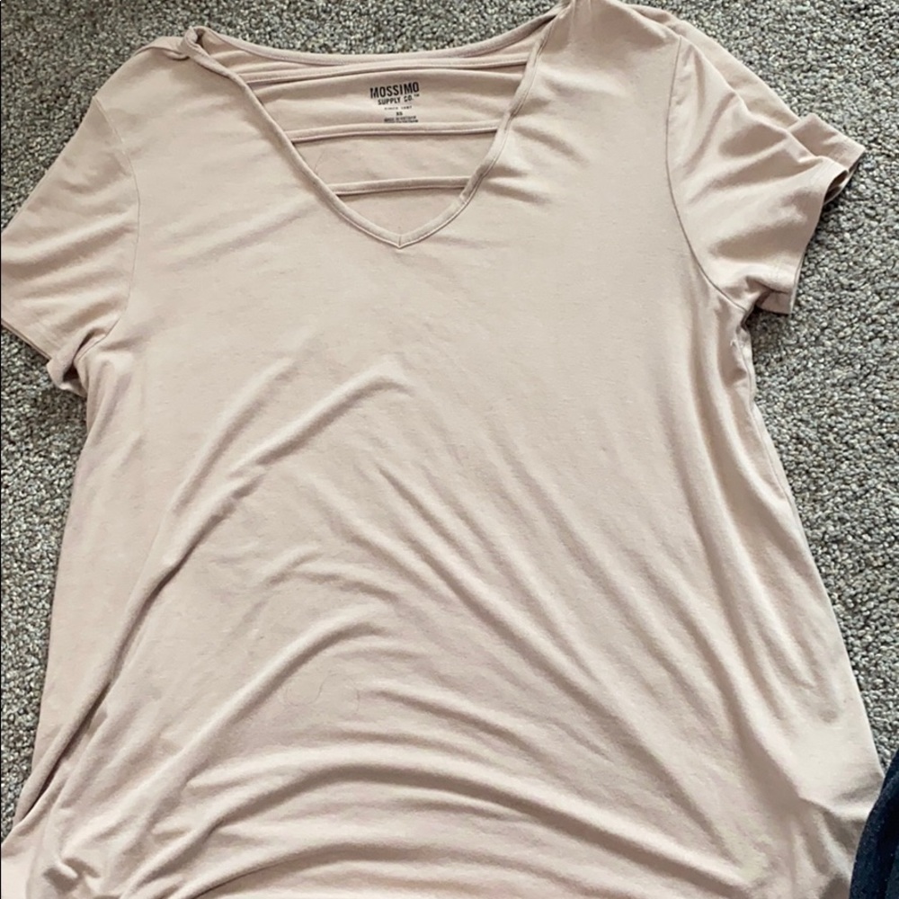 very soft light pink shirt